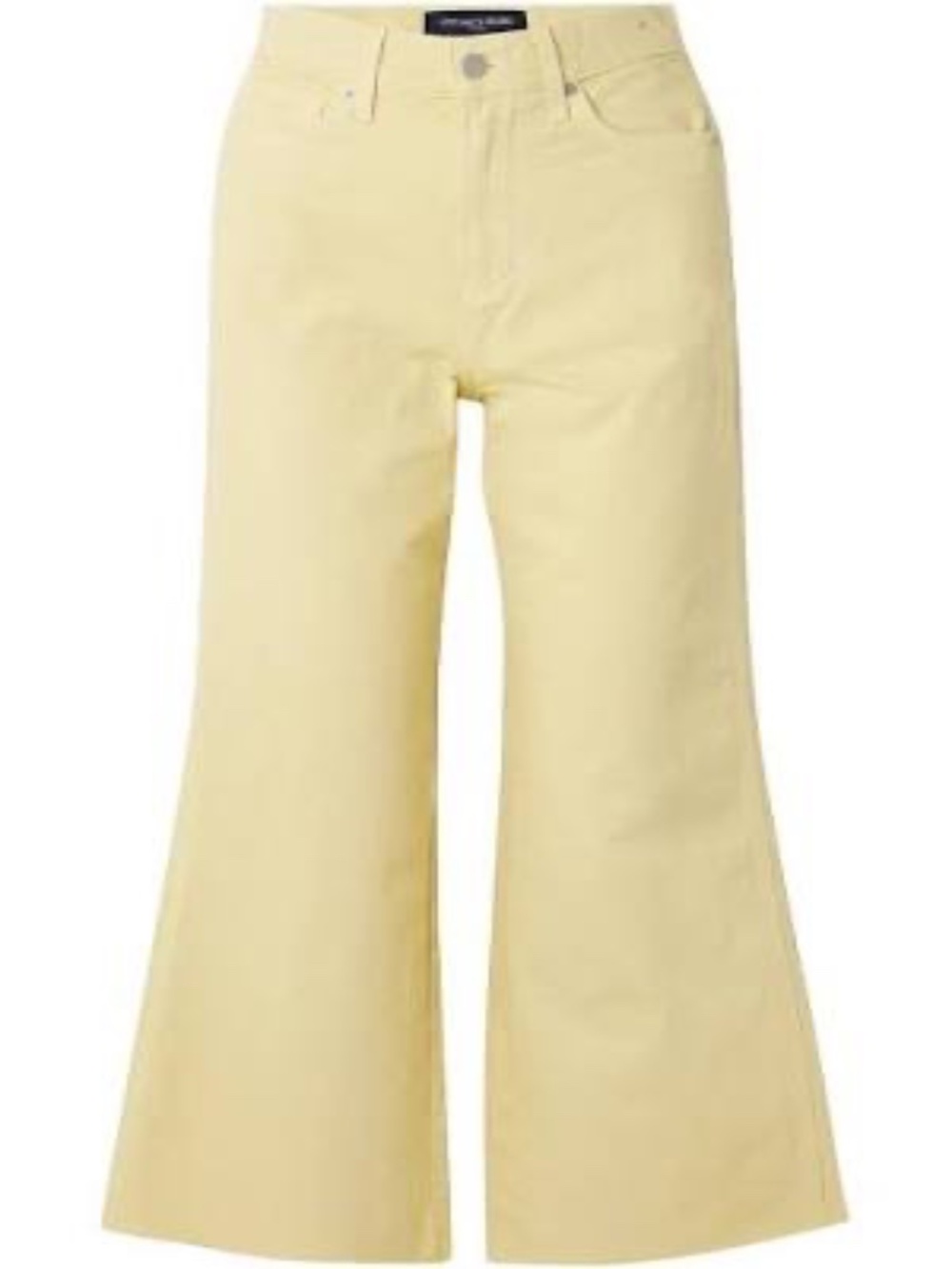 Veronica Beard yellow cropped jeans